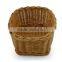 Rattan woven mini desk dust basket