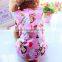High Quantity Dog Pink/Bule/Yellow/ Raincoat /Pet Colorful Monkey Printing Raincoat/ Raincoat For Dog and Cat
