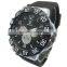 Three six-pin multi-function digital watch big dial silicone watch