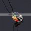Women Rainbow 7 Chakra Amethyst 2016 Hot Selling Tree Of Life Quartz Chips Pendant Necklace Multicolor Natural Stone Necklace