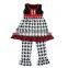 2016 online store hotsale sleeveless print dress with ruffle pants infant, toddler, children clothing