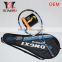 Custome tennis racket with damppener and grips