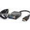 High Quality HDMI to VGA cable with Audio and DC 5V jack (power adapter, cases, Micro SD card, HDMI etc available)