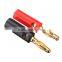 Speaker Cable Amp 4MM Gold Plated Audio Screw Banana Plug Connector