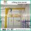 High frequency stationary jib crane manufacturer with adjustable and fully turning