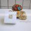 Custom cardboard jewelry boxes for wedding with beaded name plate of C
