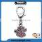 Custom Logo Dog Pendant Rhinestone Dog Paw Print Metal Dog Charmas,Wholesale