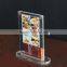 Small acrylic tabletop menu display stands