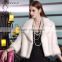 popular suit design white mink fur jackets for women