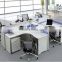 Office workstation in classic design modular office cubicle