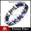 Men stainless steel silicone link chain bracelet