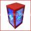Three side with glasses Beverage Refrigerator, Display Fridge