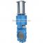 high quality flanged pn16 dn100 ss316 pneumatic knife gate valve