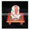 Chowki Ganesha painting marble artist home decor All Purpose gift art and craft Choki Ganpati Hindu