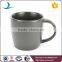 Promotional matt black color wholesale porcelain mug