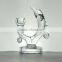 Wholesales Lead Free Crystal Glass Dolphin Decorative Candle Holder With SGS/CIQ Certification