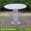 fiberglass and rattan outdoor table