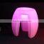 made in China bar stool Colorful plastic rechargeable led kitchen bar chair