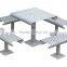 Rectangle Outdoor Metal Unfolding Table On Sale