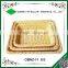 Cheap customized washable cream plastic rattan food basket for microwave