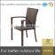2016 Stackable Outdoor Restaurant Dinning PE Rattan Chair With Cushion