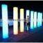 Modern fashion GRB full lighting high quality round plastic LED pillar/column for party/garden decoration