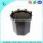 Custom high quality black acrylic tissue tray with legs & bathroom container