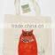 Fashion custom hand painted cute crazy cat cotton canvas tote shoulder bags