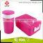 Kids Plastic Lunch Box With Water Bottle