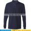 2016 Men's 100% cotton custom printing logo shirt sport blank Long Sleeve Slim Fit Polo T-Shirt |