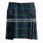 Trendy style 100% cotton sides pleated school skirt for teenager girls