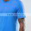 2016 High Quality Custom Short Sleeve Crew Neck Blue Mens 100% Cotton 160gsm Lightweight Breathable Casual Plain Solid T-Shirt