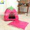 Wholesale popular strawberry shaped soft pet dog bed
