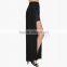 MGOO High Fashion Two Layers Women Chiffon Maxi Skirts Black Pink Women Pleated Skirts Sexy Split 15146A071