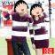 Hot sale winter fall color block jacquard pattern couple knit sweater
