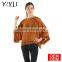 summer spring true self style women brown loose solf knit pullover sweater
