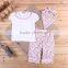 Wholesale Cotton Comfortable Cheap Newborn Baby Girls Clothing Set