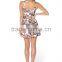 3D Digital Printed Floral Galaxy dog pattern pleated dress for wholesale