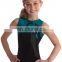 stylish black gymnast leotard cool girl dance skirt custom design