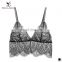 Women Transparent Black Sexy Lace Camisole Bralette Bra