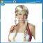 Carnival Oktoberfest Long Blonde Braids Synthetic Hair Wig