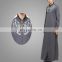 2016Modern Apparel islamic Clothing Man Grey Thobe Muslim Thobe For Man