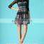 Simple and elegent stripe clothes sleeveless dress design