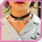 Japanese harajuku bf wind chain necklace velvet strip clavicle delicate joker pure color collar