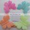 Funny non-toxic 4PCS luminous flowers butterfly glow in the dark party decoration kid hairpin
