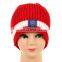 Factory Price 100% Acrylic Two Layers Knitting Jacquard Custom Beanie Hat