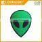 Green alien iron on patch embroidered sew on applique, alien patch UFO patch, embroidered alien patch