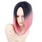 Yaki Straight Synthetic Hair Visibly Bold Wigs Cuticle Virgin