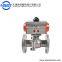 DN50 Pneumatic Control Stainless Steel 2 Inch Flange Ball Valve