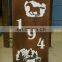 Custom outdoor advertising corten steel shop sign signage maker